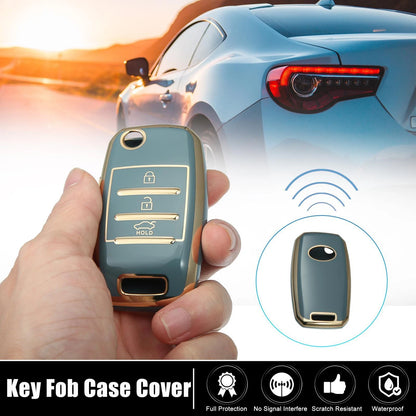 Silicone Key Fob Case Cover for KIA Sorento, Carens (2013-2014) Blue