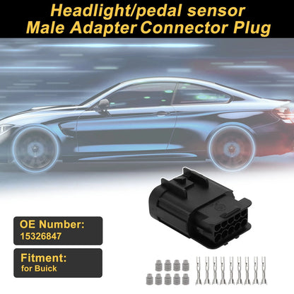 Set 10 Pins Connector Plug Male Adapter for Buick
