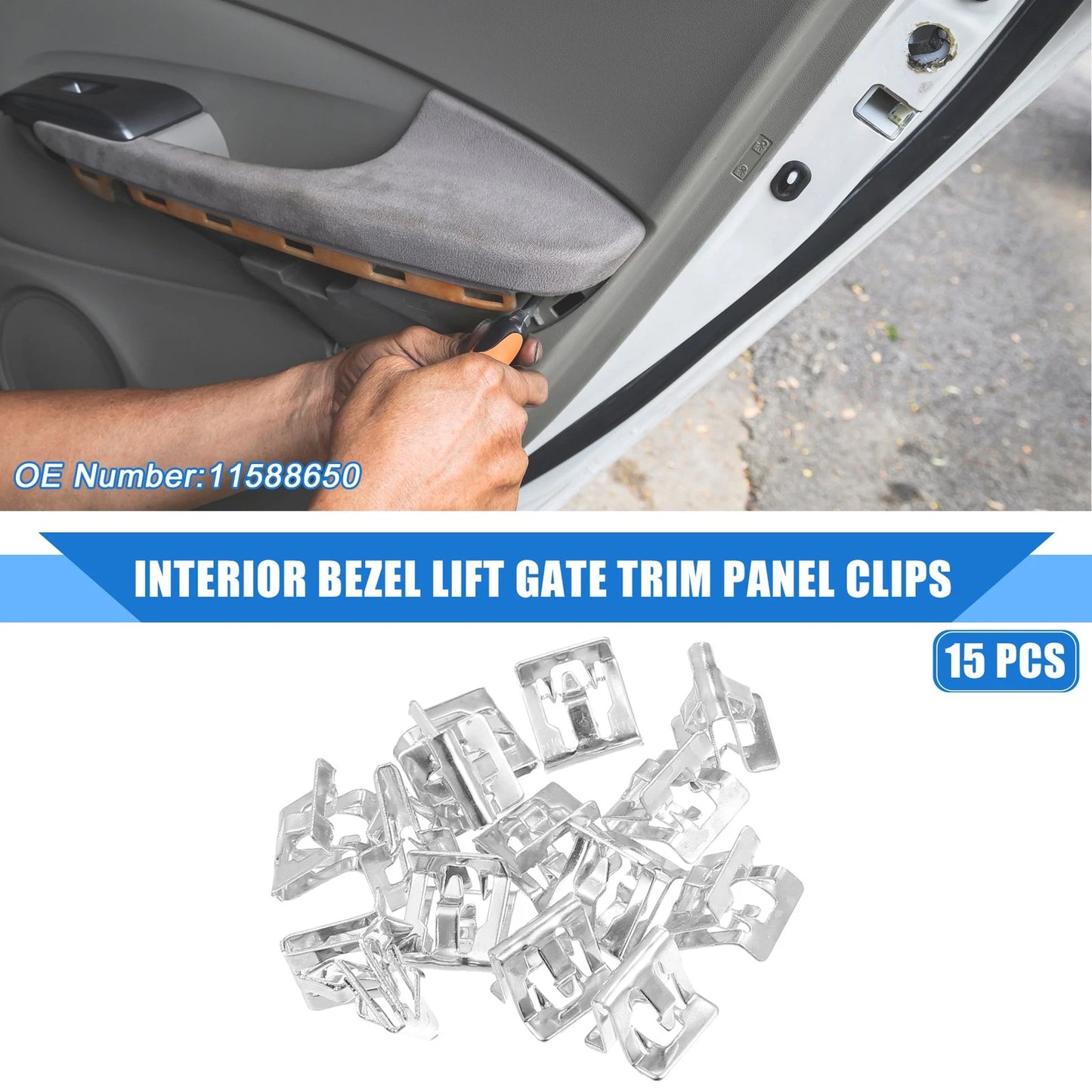 Clips / 15 Pcs / Interior Trim Bezel Lift Gate Clips for Buick Cascada (2016–2019)