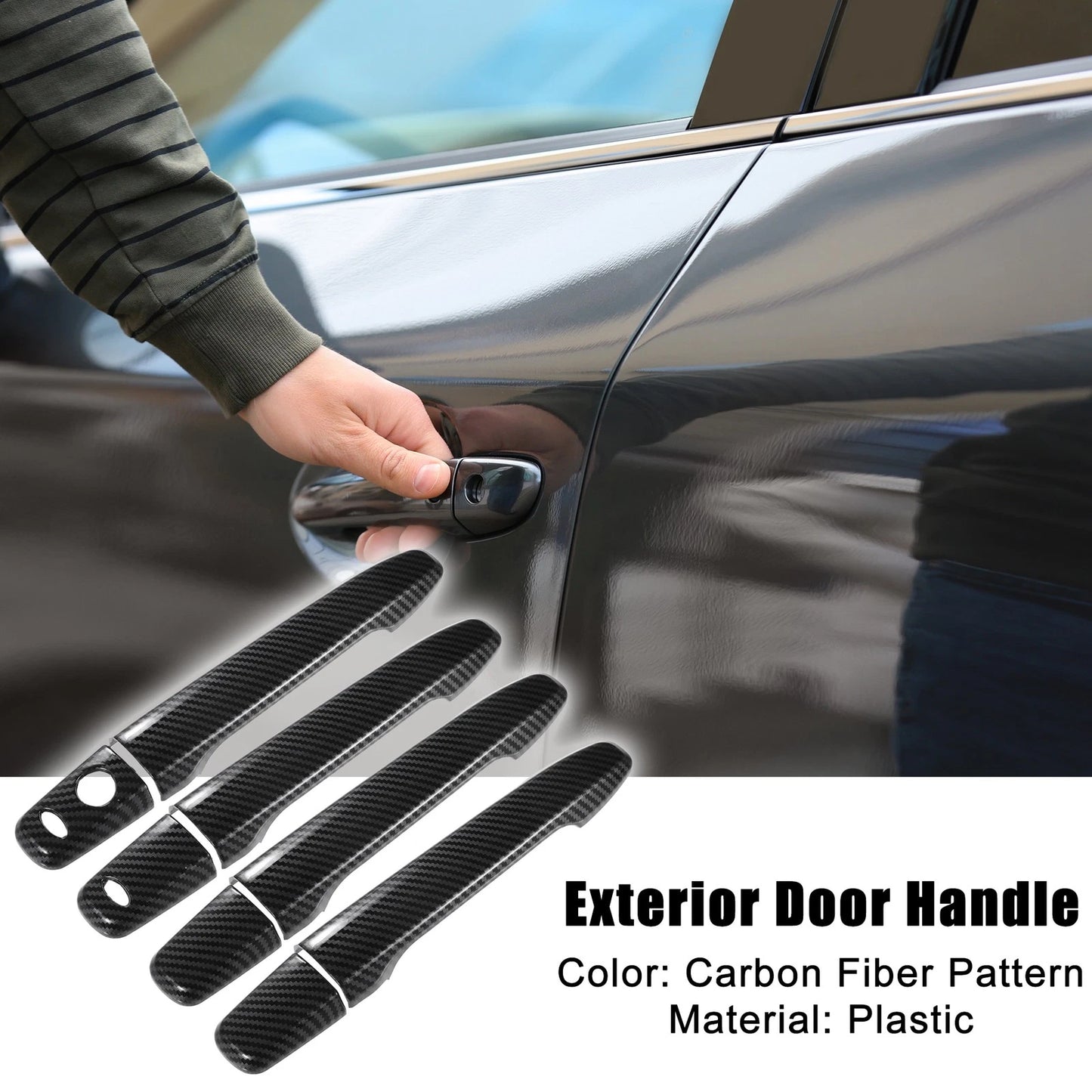 Carbon Fiber Door Handle Cover for Mitsubishi Outlander