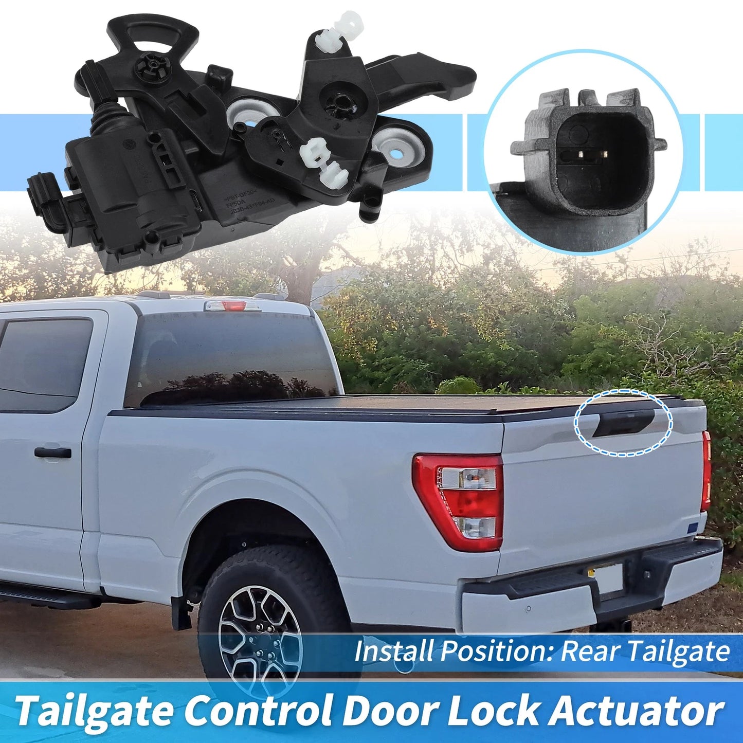 Power Tailgate Control Lock Actuator for Ford Maverick, Ranger (2022-2024)