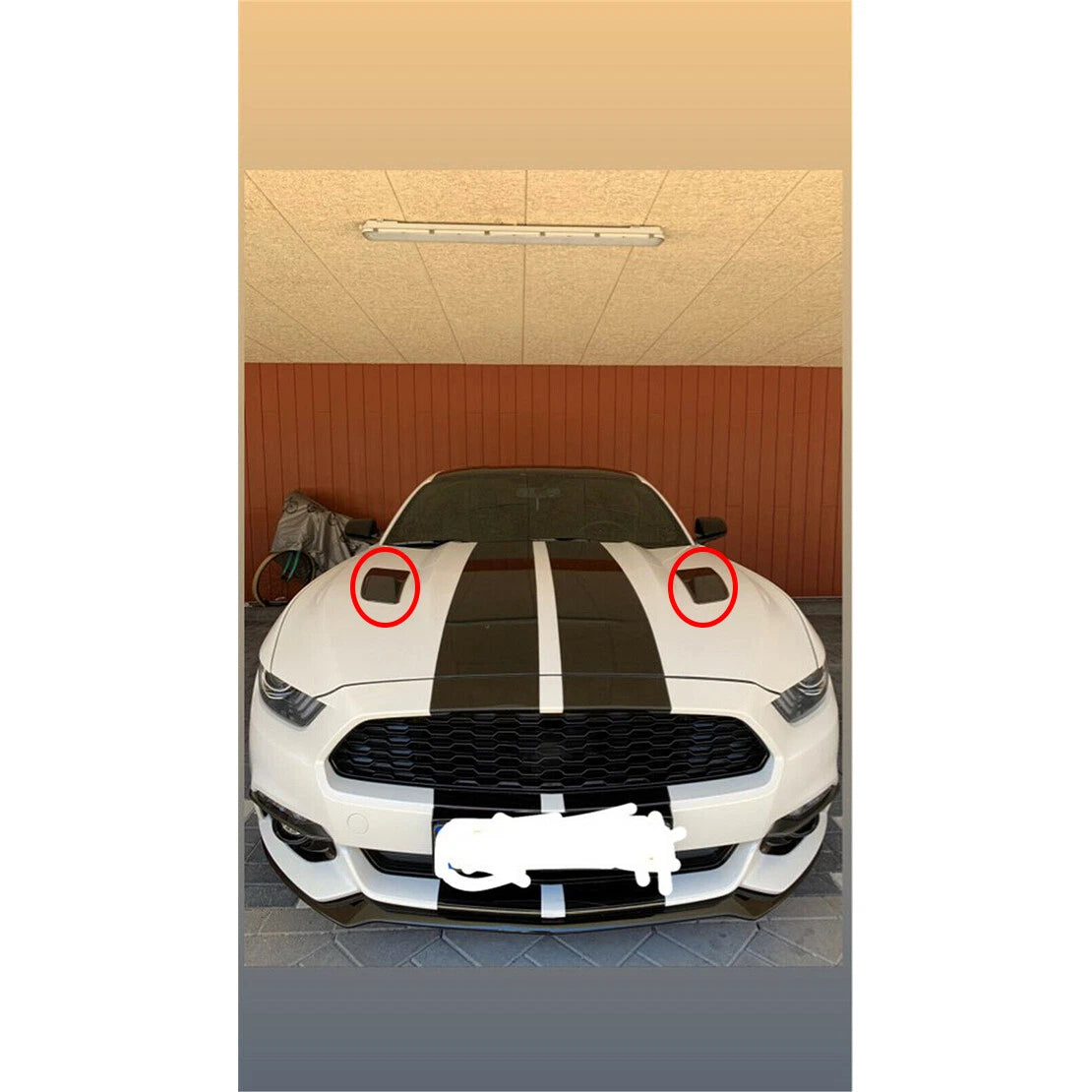 Hood Vent Decorative Cover for Car () - Bonnet Air Flow Intake Scoop