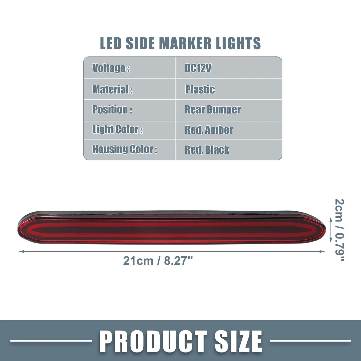 Rear Bumper Reflector Light for Honda Odyssey (2007-2013) Red
