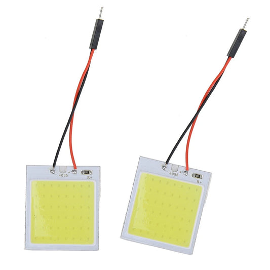 10pcs 48SMD COB White LED Festoon Dome Map Lights for Car Interior