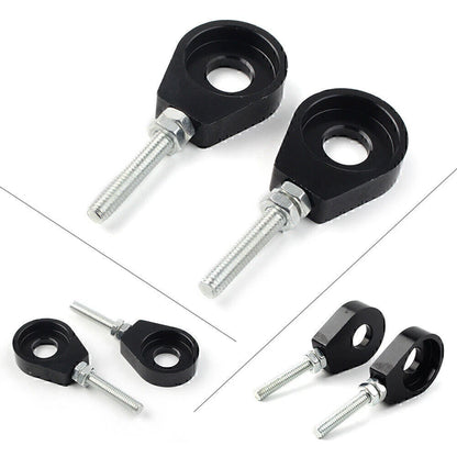 Black 12mm Chain Adjuster Block Tensioners for Pit Quad Dirt Bike ATV CRF50