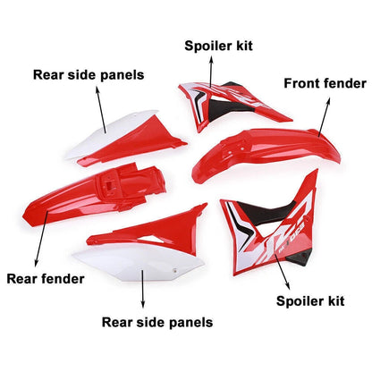 Complete Body Plastics Kit for Honda CRF230F (2020) - Side Covers, Fairings, Fender