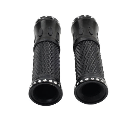 7/8" Black Handlebar Grips for Honda, Yamaha, Suzuki