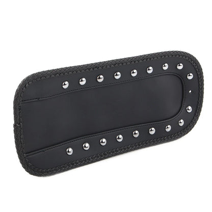 Black PU Leather Rivet Rear Fender Bib Solo Seat for Harley Softail (1984-2006)