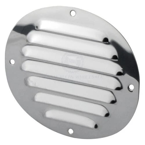 Stainless Steel Oval Louvre Vent 233mm x 116mm for Boat/Caravan/Camper