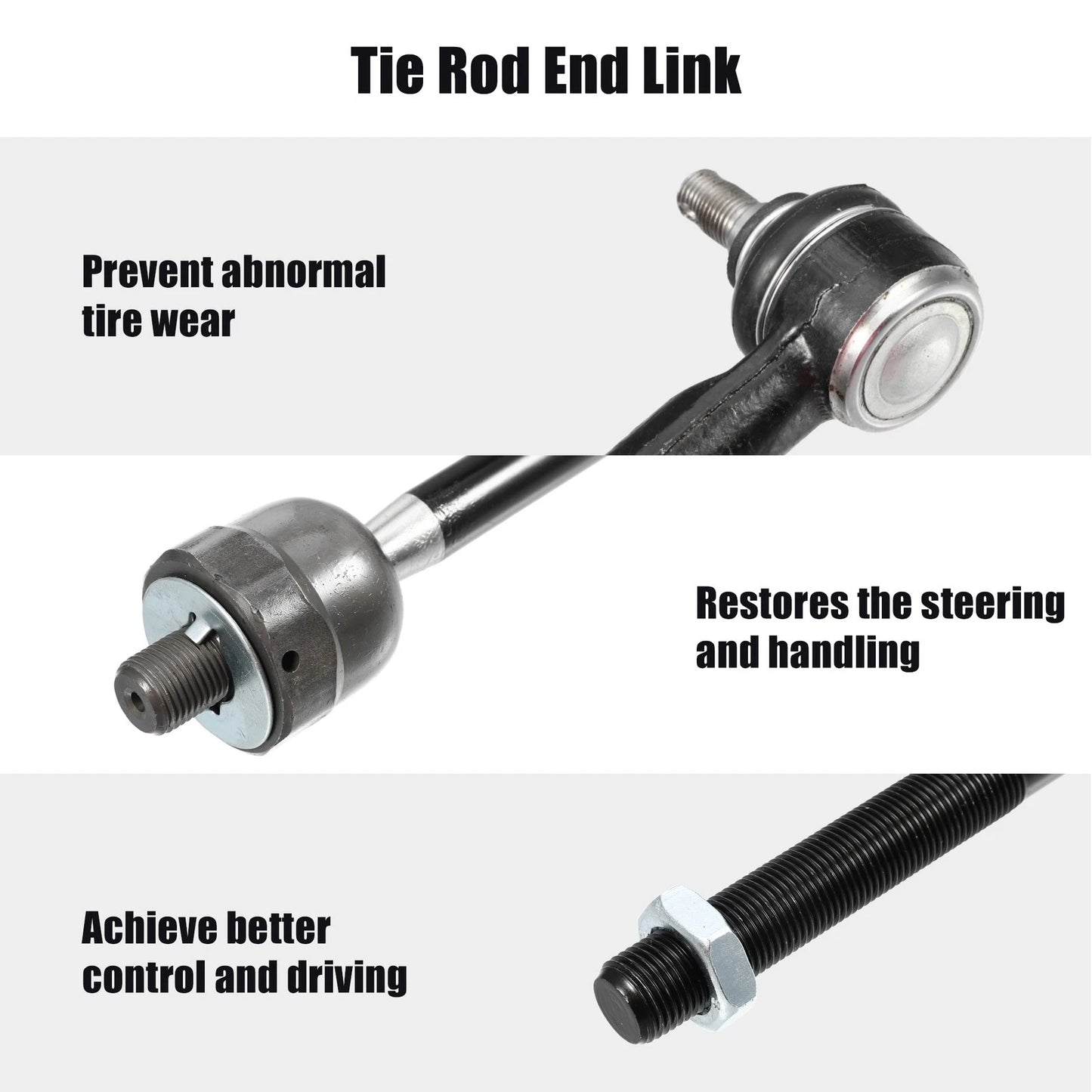 6 x Front Outer Inner Tie Rod End Links for Toyota Matrix (2003-2008)