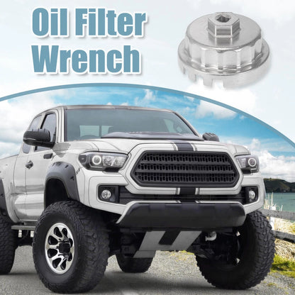 Oil Filter Wrench 14 Flutes 4 Slots 64.5mm Oil Filter Cap for Toyota