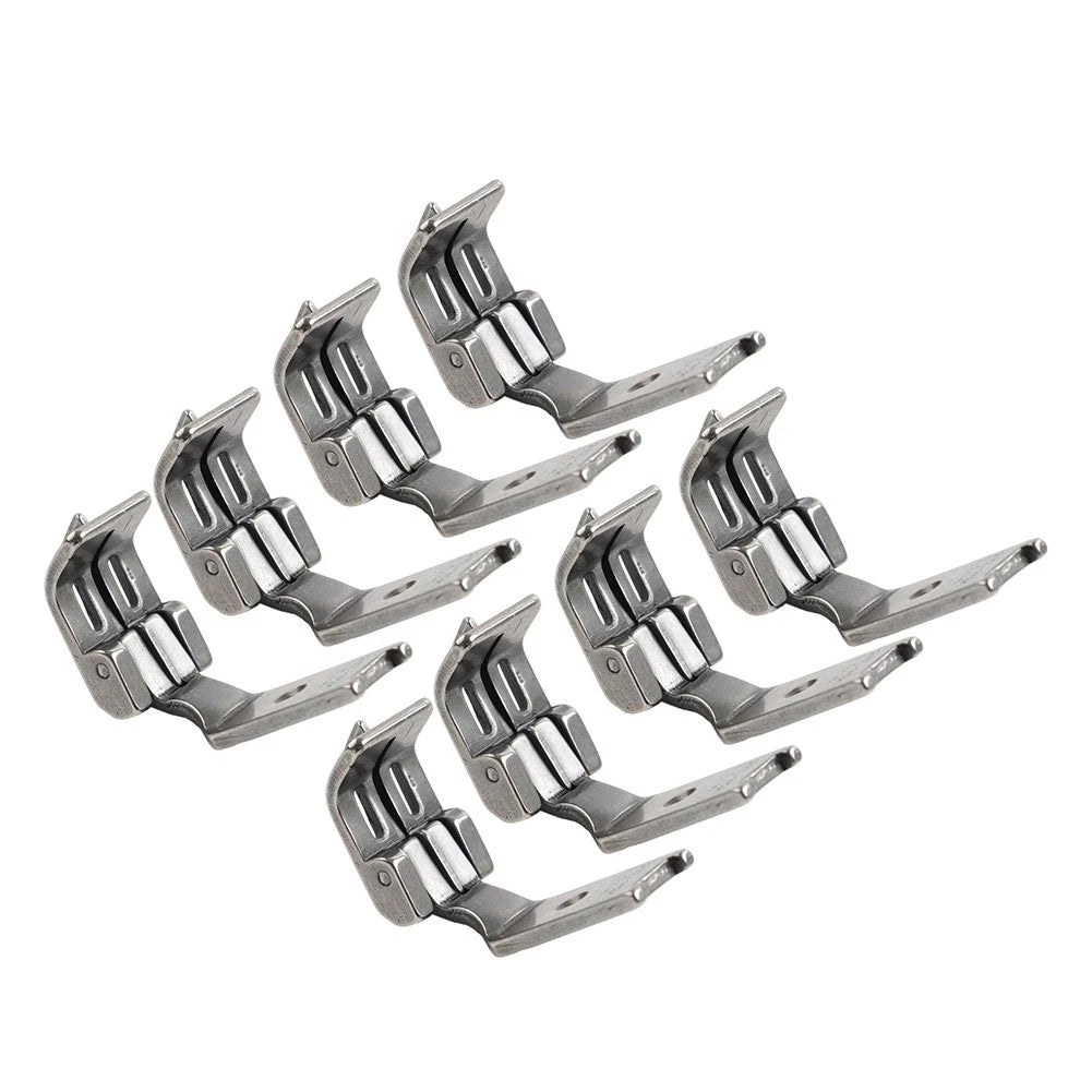 Double Needle Center Edge Foot with Spring Guide for SINGER 112W, JUKI LH-515