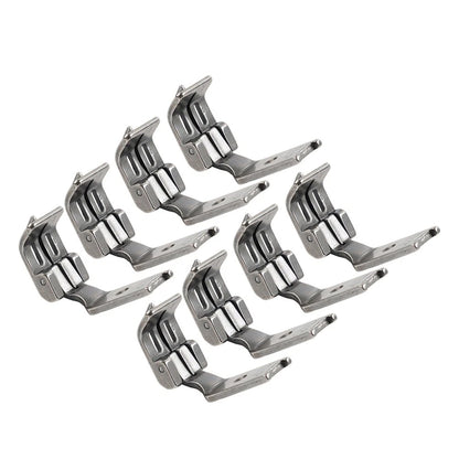 Double Needle Center Edge Foot with Spring Guide for SINGER 112W, JUKI LH-515