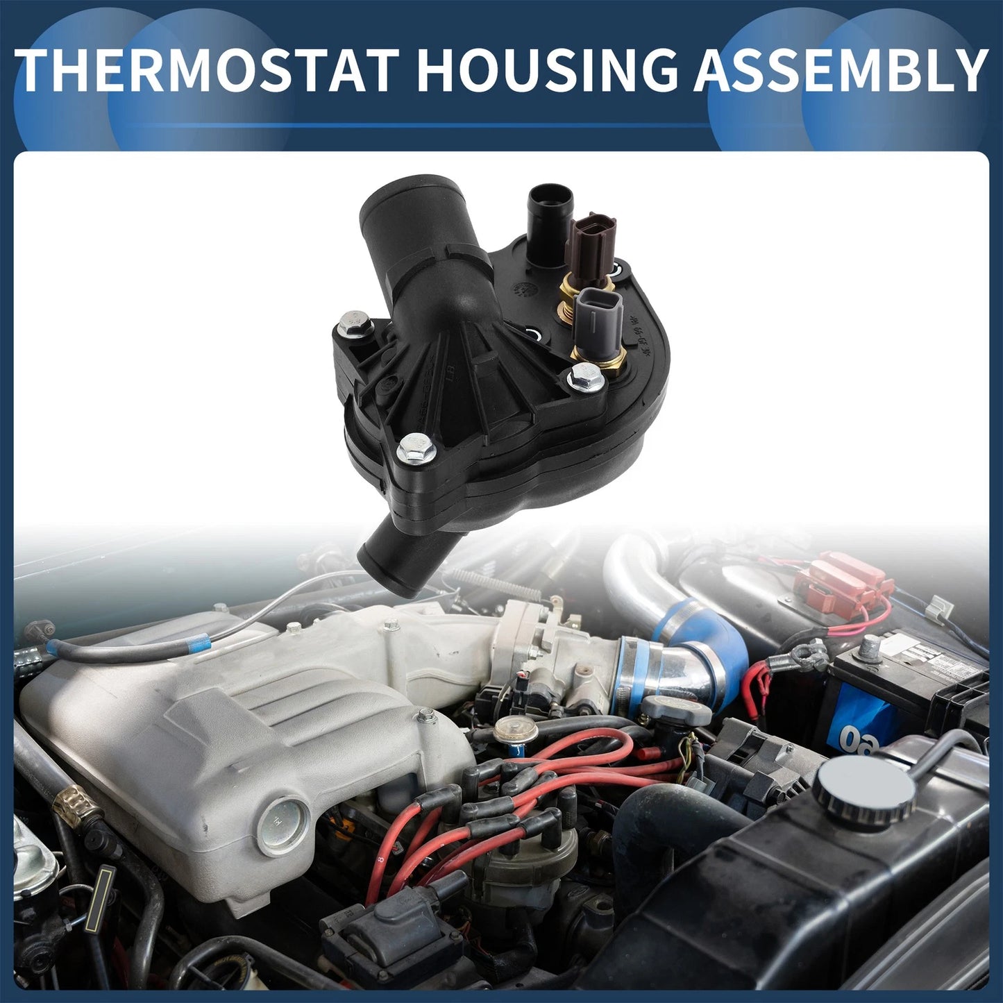 Engine Coolant Thermostat Housing for Ford Explorer 4.0L (1997-2001)