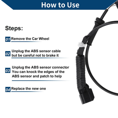 ABS Wheel Speed Sensor for Ford Escape (2013)