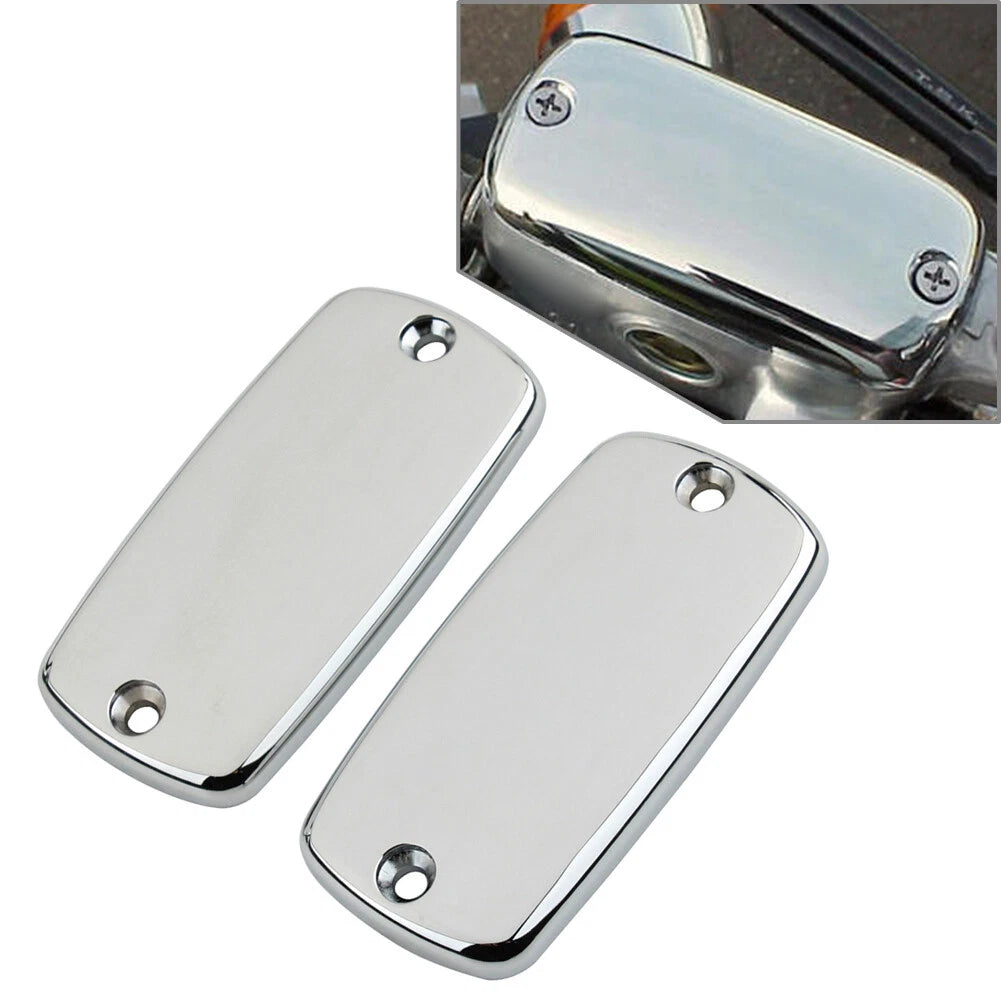 2 x Front Brake Reservoir Fluid Cover Caps for Honda Valkyrie Goldwing GL1500