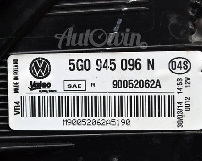 Volkswagen Golf MK7 Right Side Rear Tail Light OEM (2015-2019)