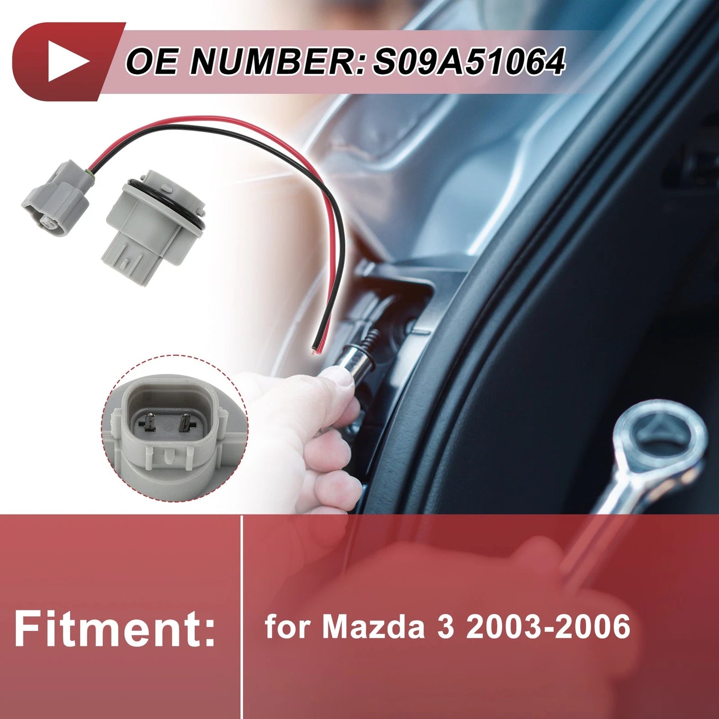 Turn Signal Light Socket Wiring for Mazda 3 (2003-2006)
