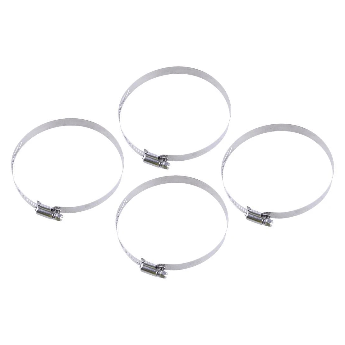 4 x 4" Adjustable Stainless Steel Fuel Hose Clamps