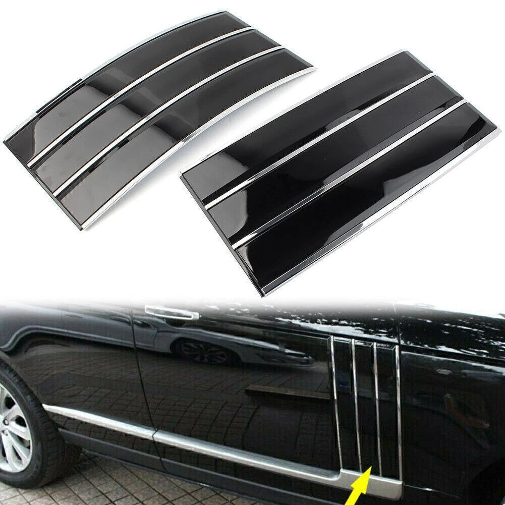 Pair Side Mesh Vent Grille for Land Rover Range Rover (2013-2017) Black