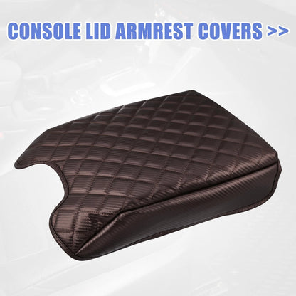 Brown Center Console Cover Pad for Ford F150 (2015-2020)