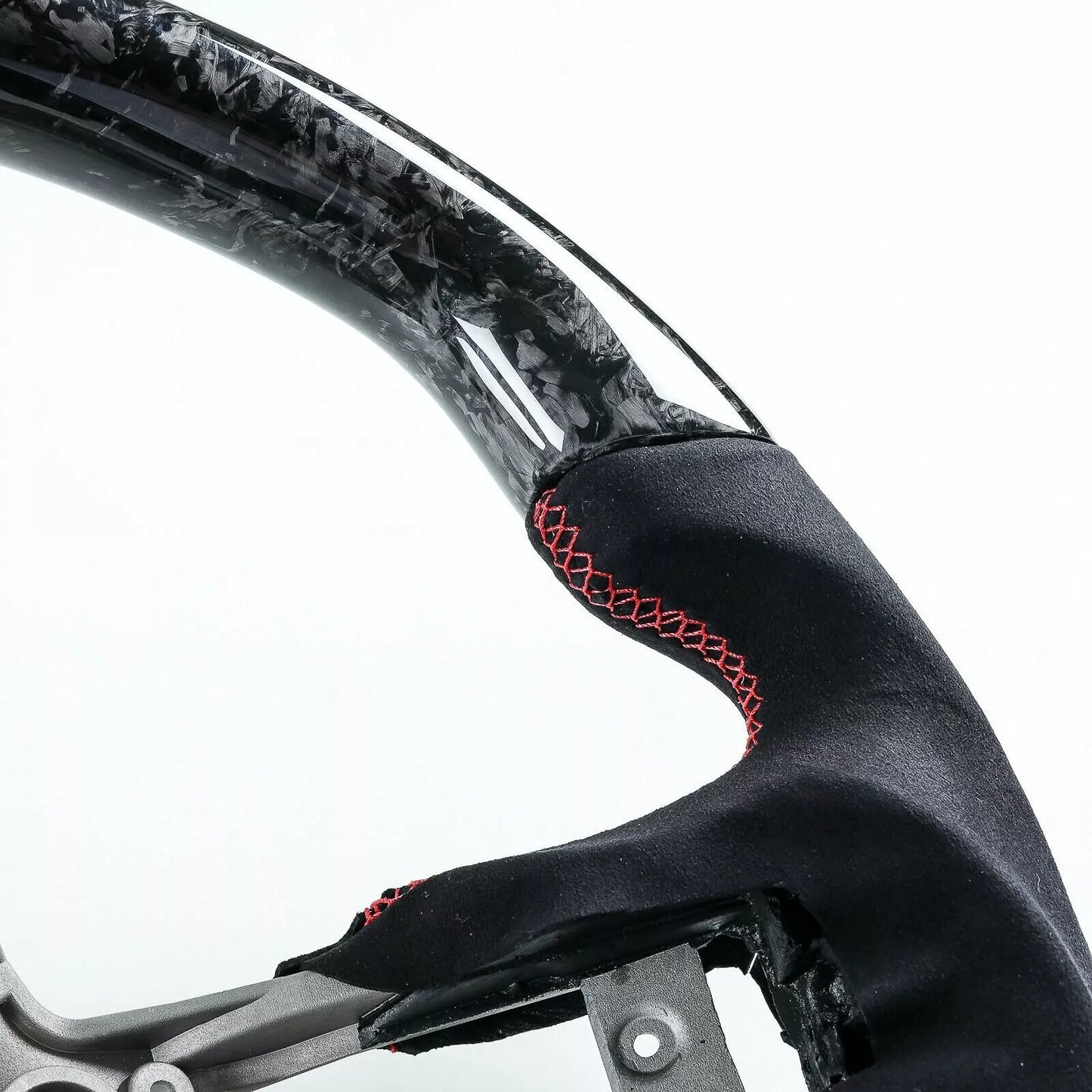Forged Carbon Fiber Steering Wheel Suede for Ford Mustang (2019-2022)