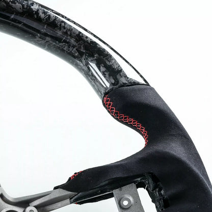 Forged Carbon Fiber Steering Wheel Suede for Ford Mustang (2019-2022)