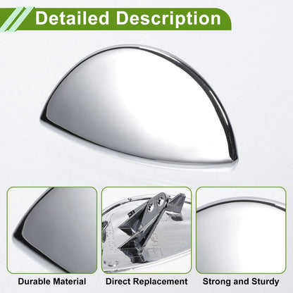 Front Left Washer Nozzle Cover for Mini (2001-2006) Chrome Silver Tone