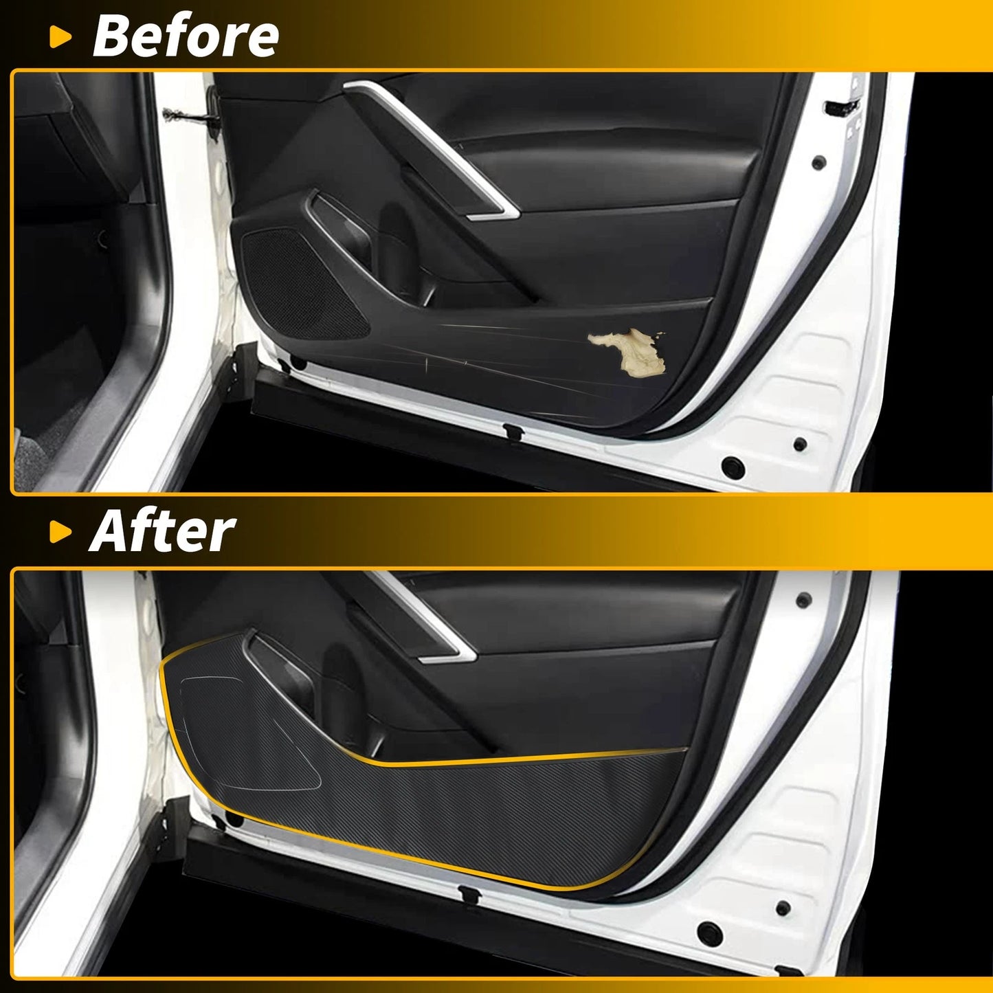 Door Kick Pad Sticker Protector for Toyota Corolla Cross (2022–2025)