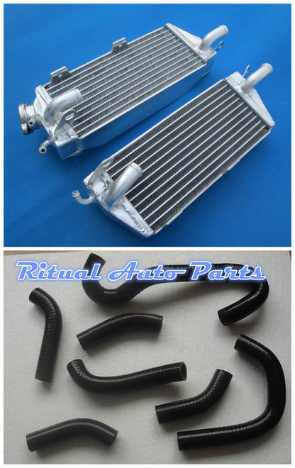 Alloy Radiator + Black Hose for Husqvarna AE/CR/WR/XC 400/430/500 (1984-1987)