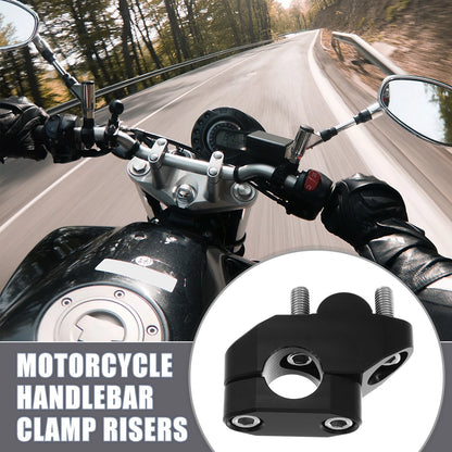 2 x Handlebar Bracket Clamps Risers 7/8" 22mm Bar Mount for Motorcycle