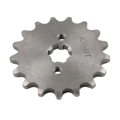 17mm 17T Front Sprocket for 50cc 70cc 90cc 110cc 125cc 140cc ATV Pit Dirt Bike
