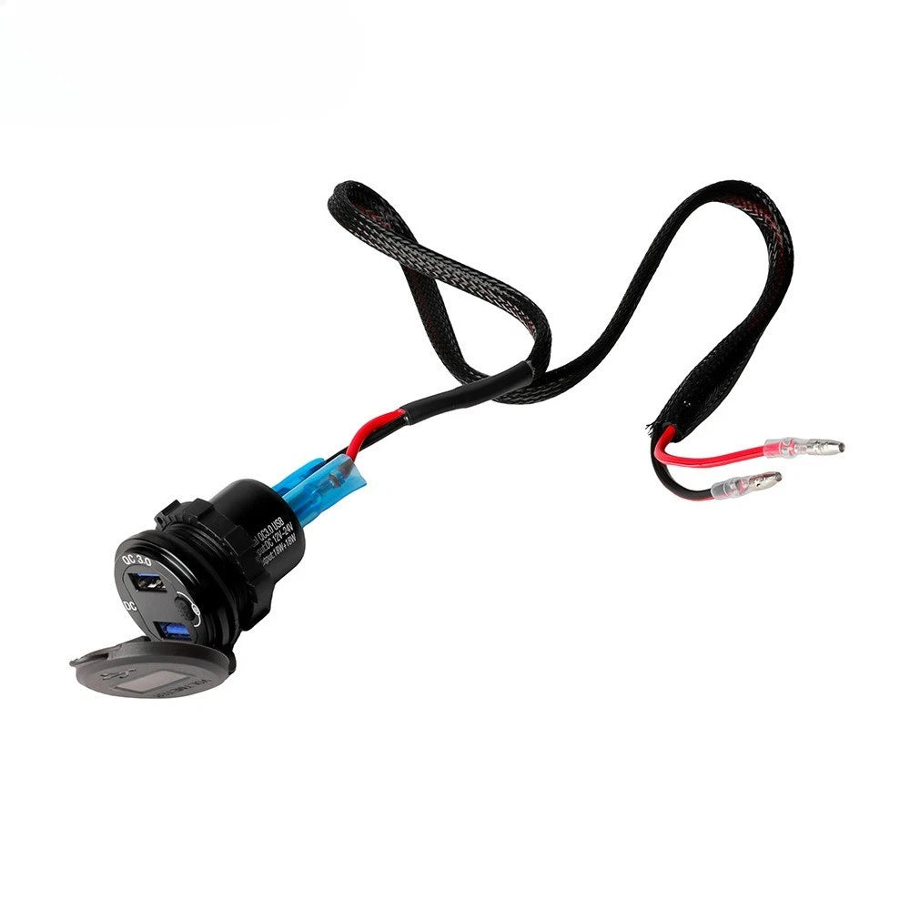 Charger USB 3.0 Dual 12V Socket Plug for Honda NX400/500 CB500X (2013–2024)