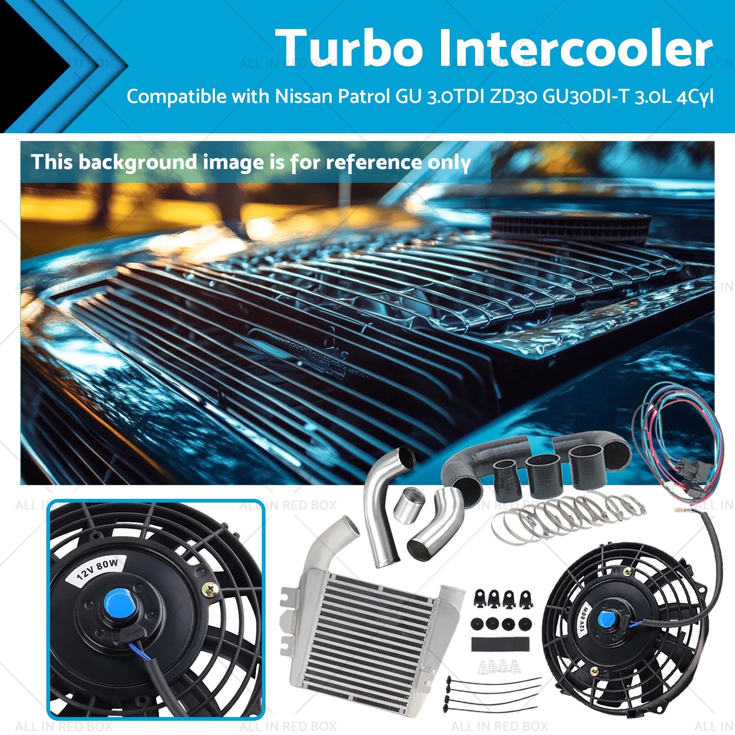 Turbo Intercooler for Nissan Patrol Diesel GU 3.0L ZD30 (2000-2007)