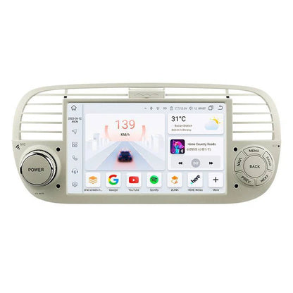 7" Android 12 Carplay Stereo GPS for Fiat 500 (2007-2015)