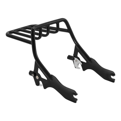 Black Two-Up Luggage Rack for Harley Sport Glide Low Rider FXLRST FLSB (18-25)