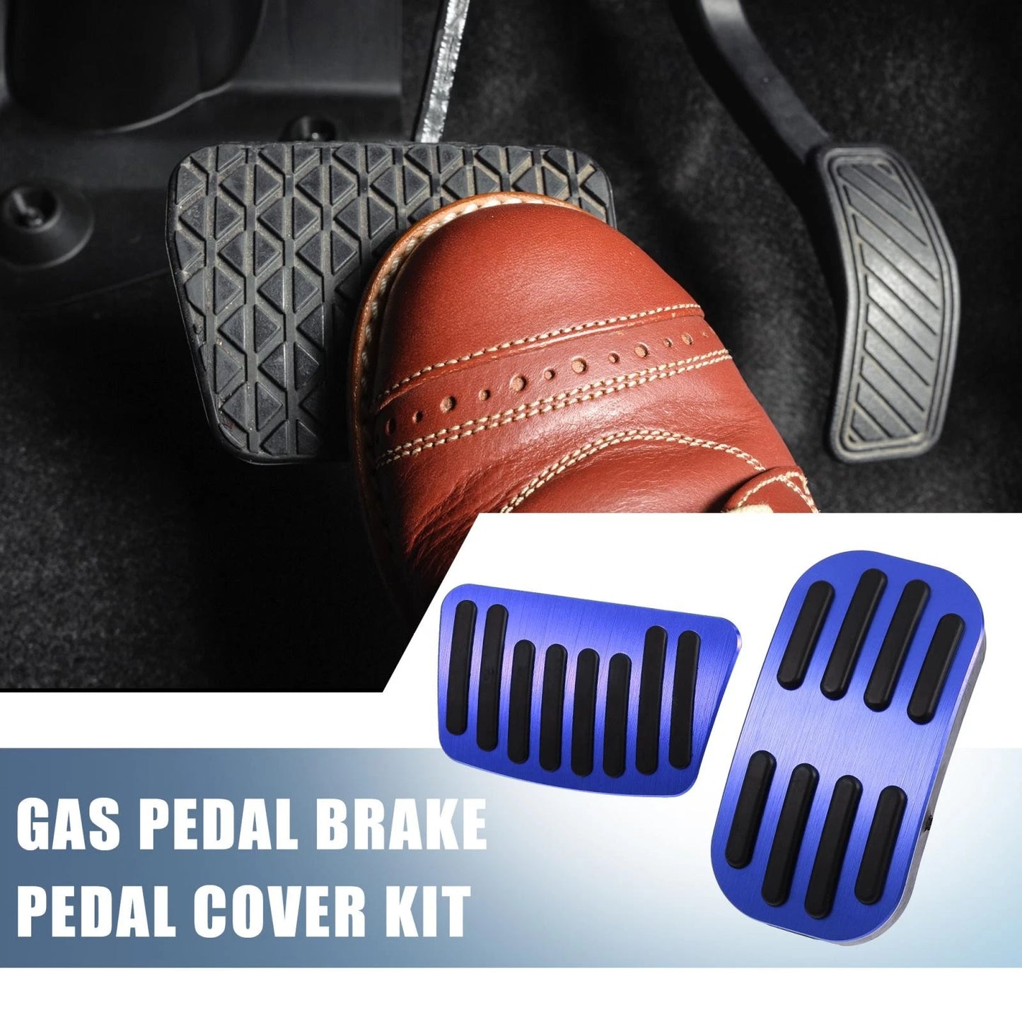 Gas Pedal Brake Pad Cover 2 x Anti Slip Footrest for Toyota C-HR (2016–2018)