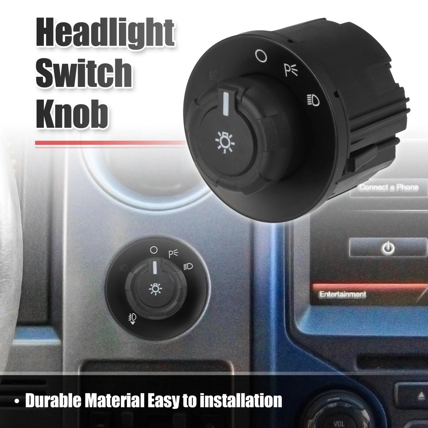 Headlight Switch Knob for Ford F-150 2009-2017 (Fits 2 x Knobs)