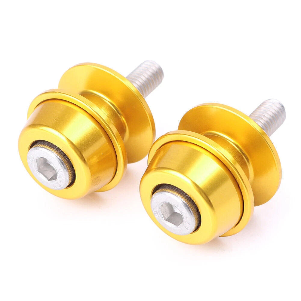 8mm Swingarm Spools Sliders Gold for Suzuki GSR750 GSX1300 GSXR600 SV1000 SV650 (2011-2016)