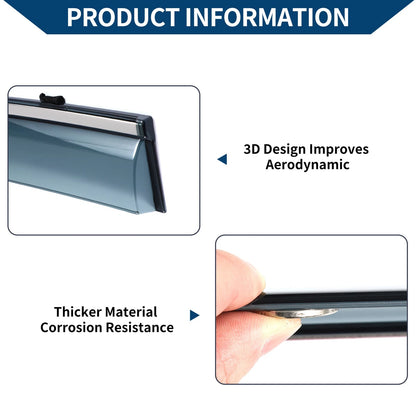Window Deflectors for Mazda 3 Sedan 2019-2024 Side Vent Visors 1 Set