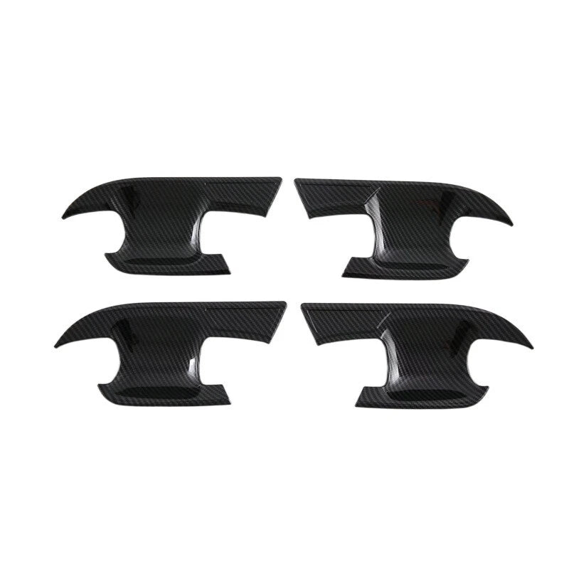 8 Pcs Carbon Fiber Car Door Handle Bowl Cover Trim for Subaru Crosstrek (2024–2025)