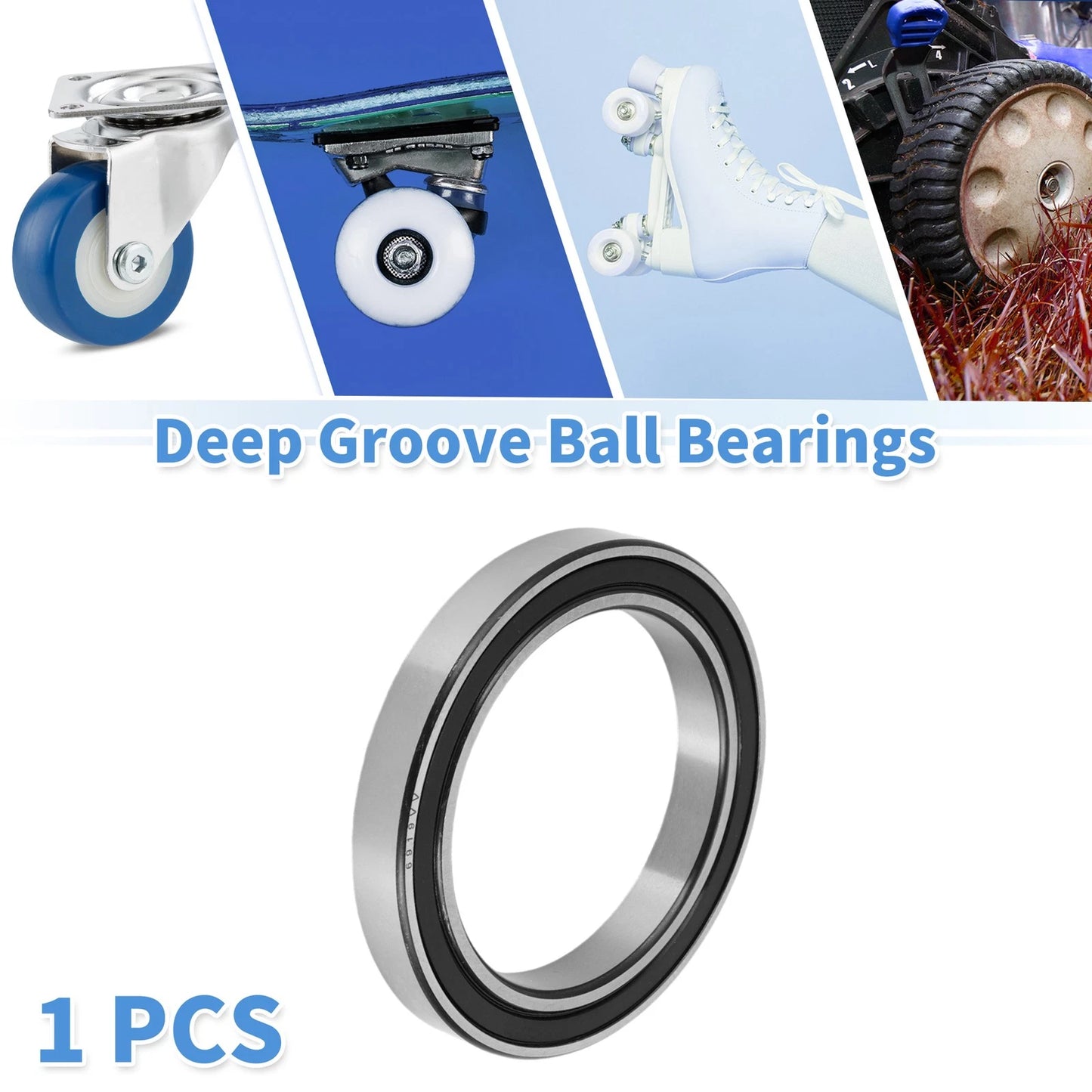 6919VV 95x130x18mm Deep Groove Ball Bearings for Scooter Skateboard Wheel