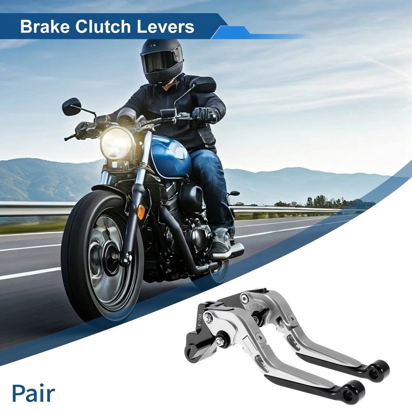 Levers / 2 x Short & Long Brakes Clutch for Kawasaki Z1000SX (2017–2020)