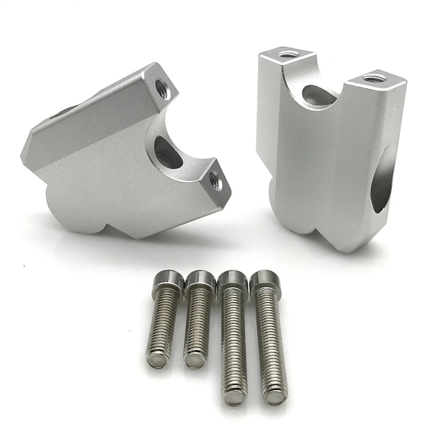 Handlebar Riser Mount Clamp for YAMAHA XT1200Z (2010-2020) Silver
