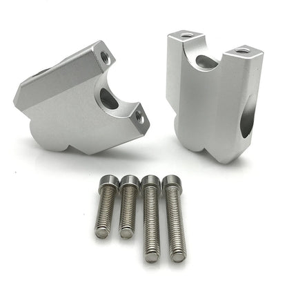 Handlebar Riser Mount Clamp for YAMAHA XT1200Z (2010-2020) Silver