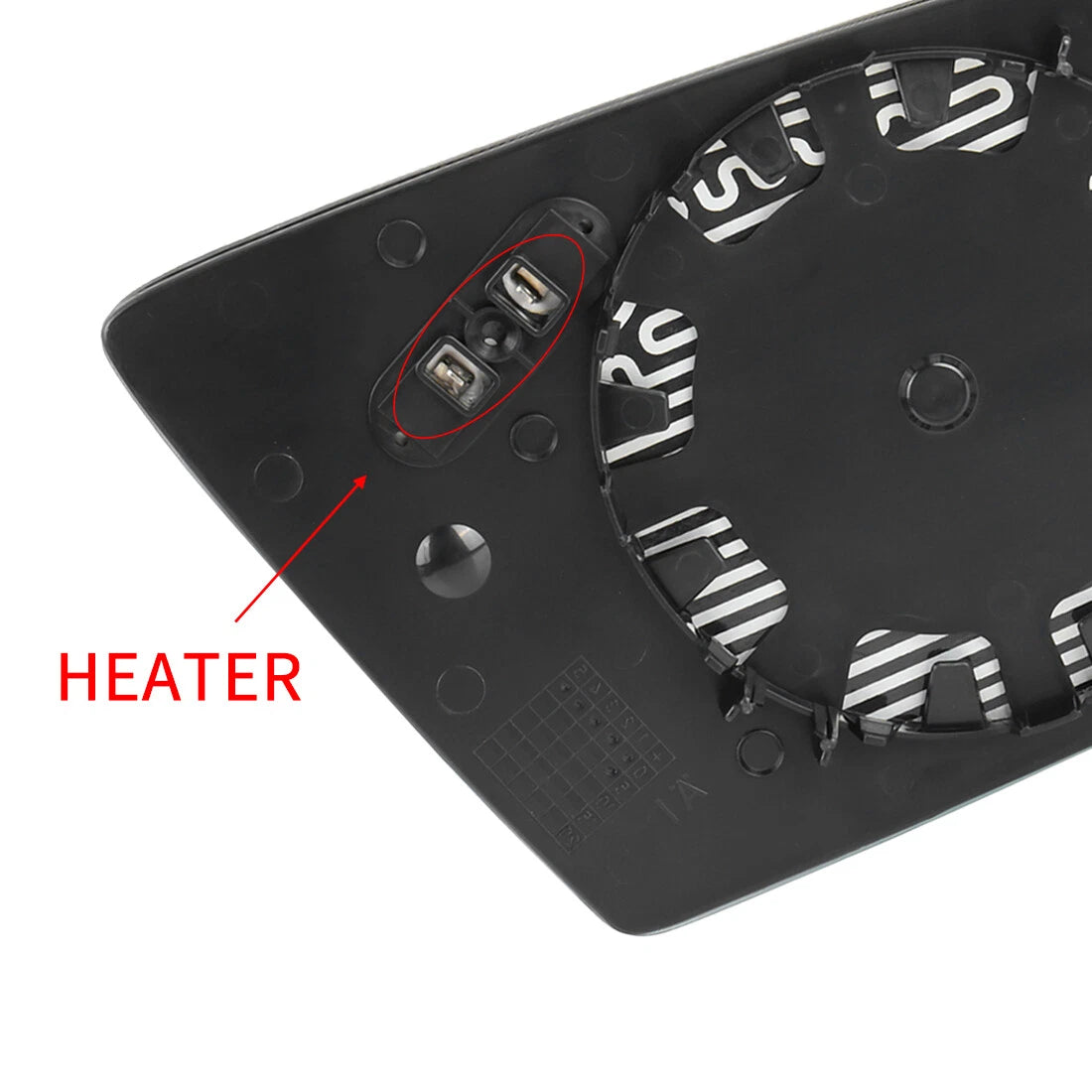 Heated Left Driver Side Door Mirror Glass for BMW E60 E61 E63 E64 (2007-2010)