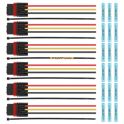 6x Pulse Bus Bar Plug Pigtail Connector for Polaris RZR PRO XP (2020–2022)