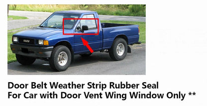 2 x Front Door Belt Weather Strips for Isuzu TFR (1989-1994)