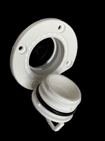 Boat Bung Self Bailer White TENOB Large Nylon Internal Mount