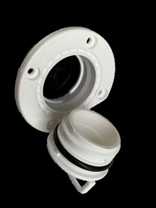 Boat Bung Self Bailer White TENOB Large Nylon Internal Mount